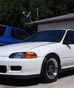 Alternative view of Honda Civic 92-95 black housing headlights & jdm corner