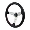 NARDI DEEP CORN LEATHER STEERING WHEEL SILVER 350MM