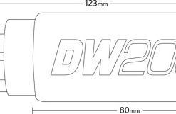 Alternative view of Deatschwerks DW200 in tank fuel pump