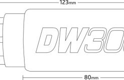 Alternative view of Deatschwerks DW300 in tank fuel pump