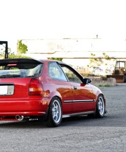Alternative view of EK REAR BUMPER BLACK WITHOUT MOULDINGS (CIVIC 95-01 3DR)