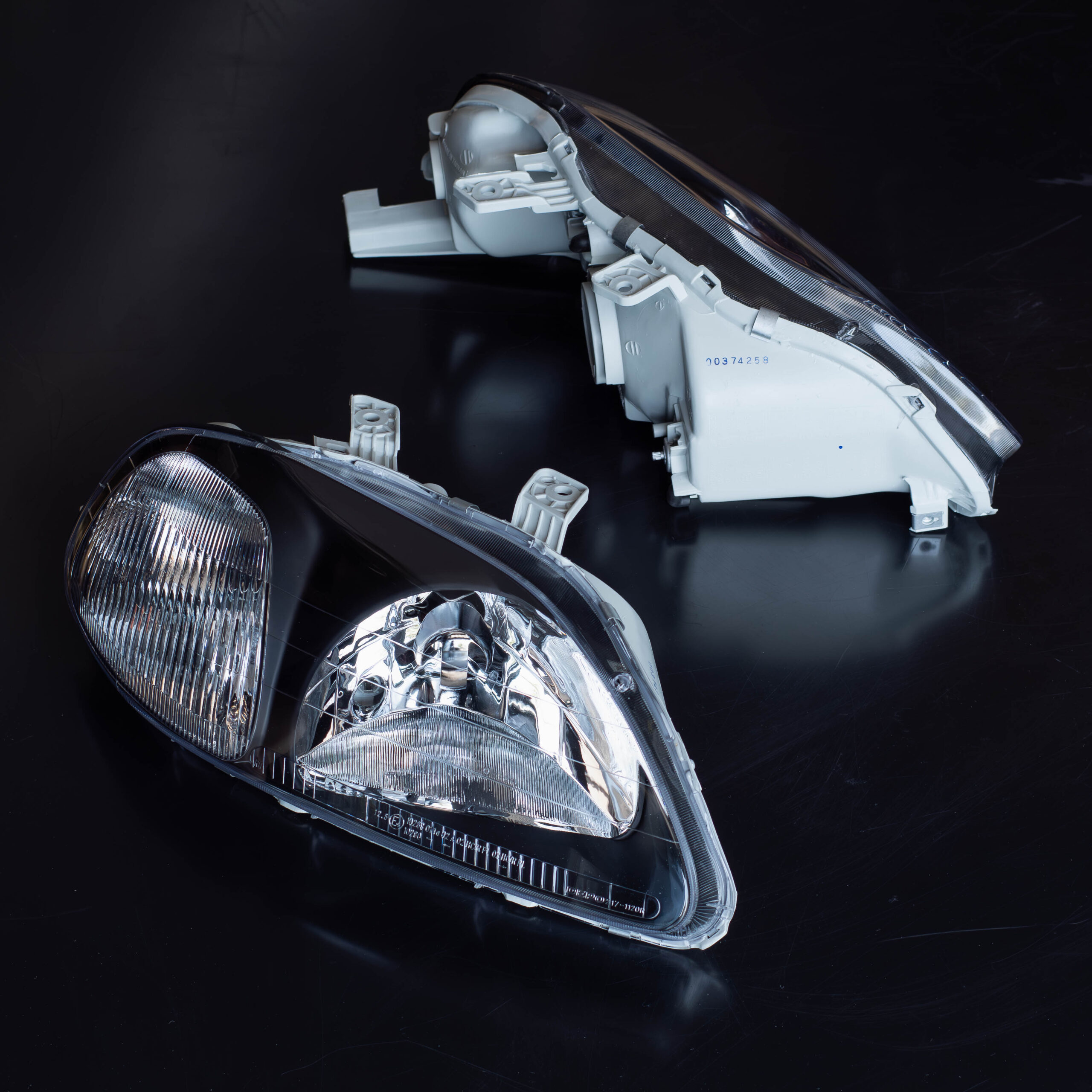 DEPO JDM Black Headlights (EK9 Type-R Style) – Honda Civic EK/EJ 1996-1998