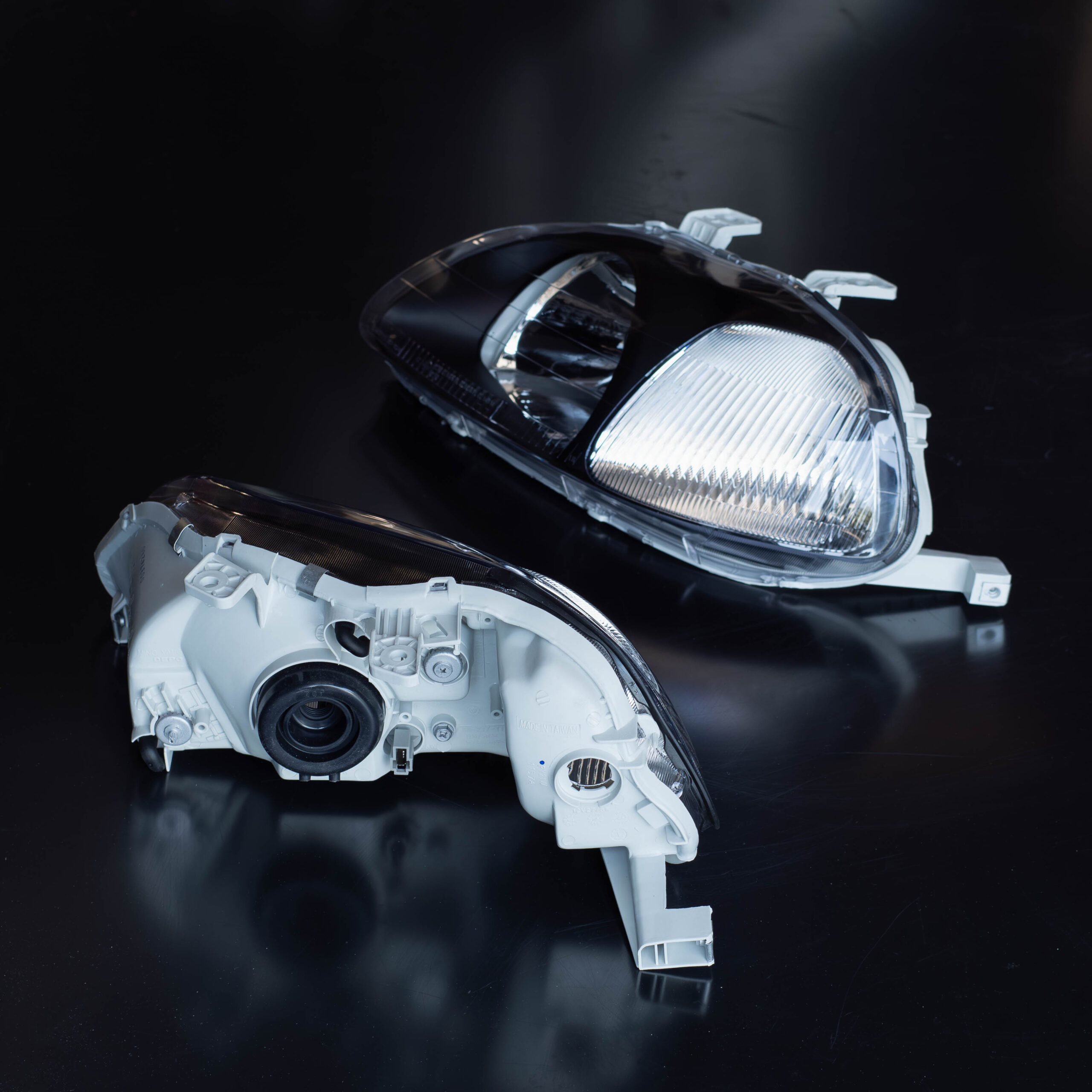 DEPO JDM Black Headlights (EK9 Type-R Style) – Honda Civic EK/EJ 1996-1998