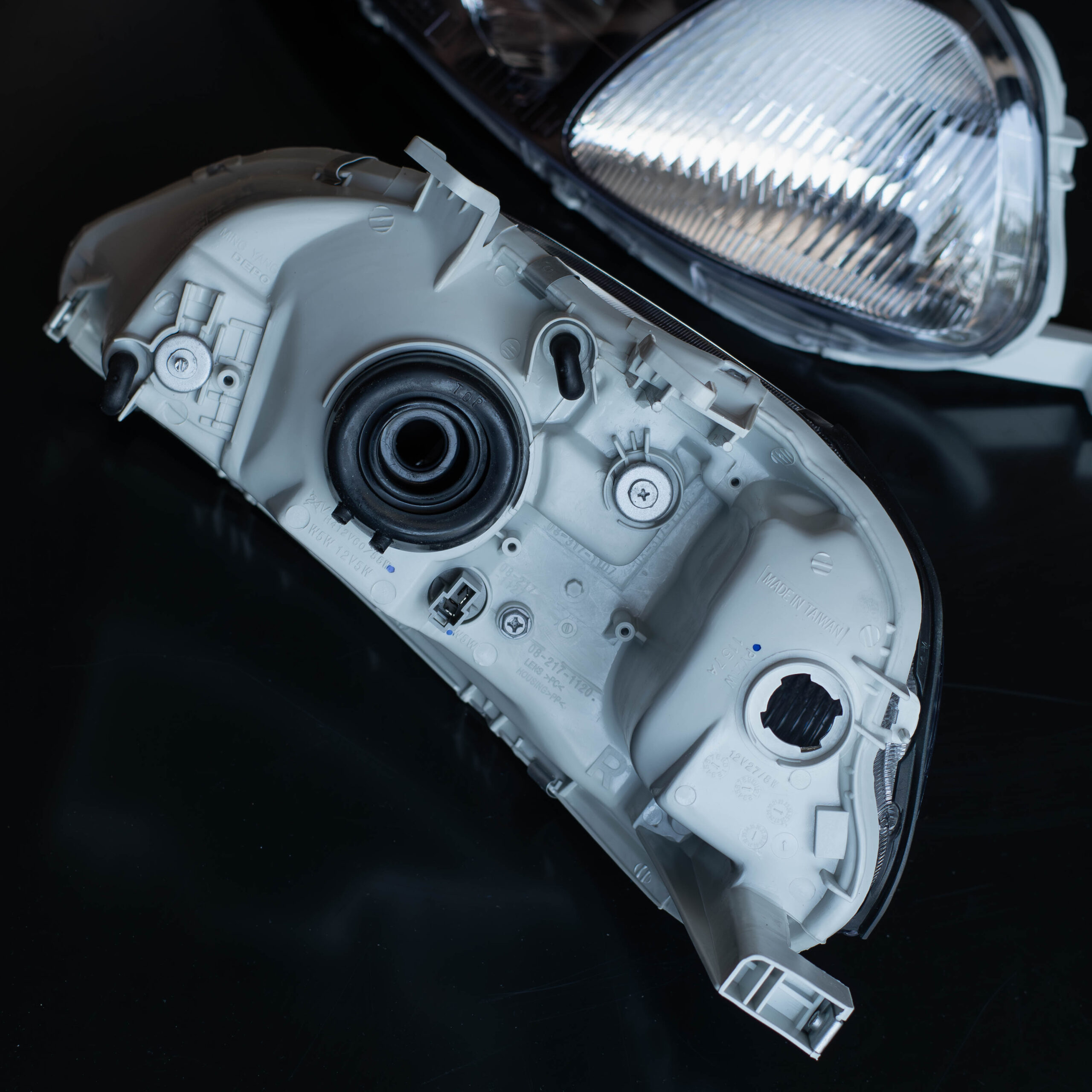 DEPO JDM Black Headlights (EK9 Type-R Style) – Honda Civic EK/EJ 1996-1998