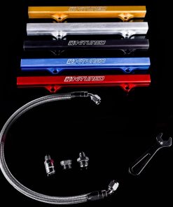K-Tuned RSX/EP3 Fuel Rail Kit - Side Feed Fuel Line - Gold Rail