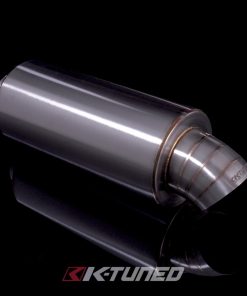 K-Tuned Universal Muffler - Turndown 2.5in Inlet /3.5in Exit