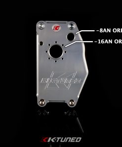 Alternative view of K-Tuned K-Series Water Plate - Race Setup - New Plate with O-Ring and -16AN Port