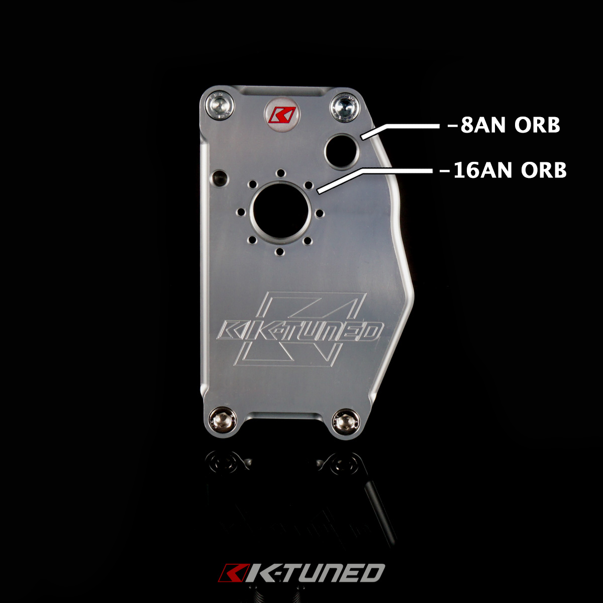 K-Tuned K-Series Water Plate - Race Setup - New Plate with O-Ring and -16AN Port - Image 2