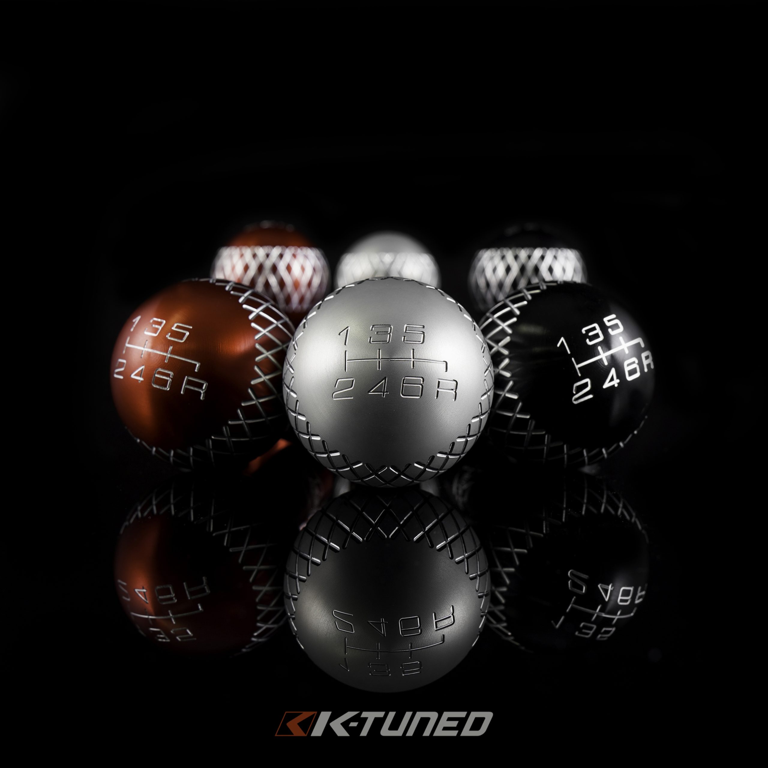 K-Tuned TR3 Shift Knob - Black Tall 5 Speed - Image 3