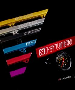 K-Tuned K-Series Fuel Rail (Silver/Brushed) with Center Mount Gauge and IAA
