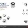 HARDRACE TOYOTA AVENSIS '03-09/ CELICA '99-06 REAR UPPER ARM BUSHING (HARDEN RUBBER) - 4PCS/SET