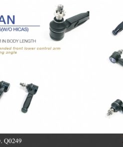 HARDRACE NISSAN 240SX S14/S15(WITH HICAS) TIE ROD END (INCREASE 25MM IN BODY LENGTH) - 2PCS/SET