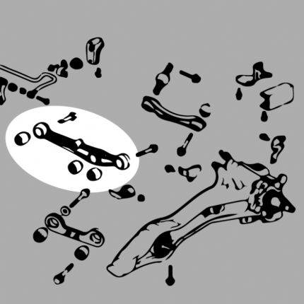 Hardrace Rear Lower Arm Honda Civic/Crx/Integra Black
