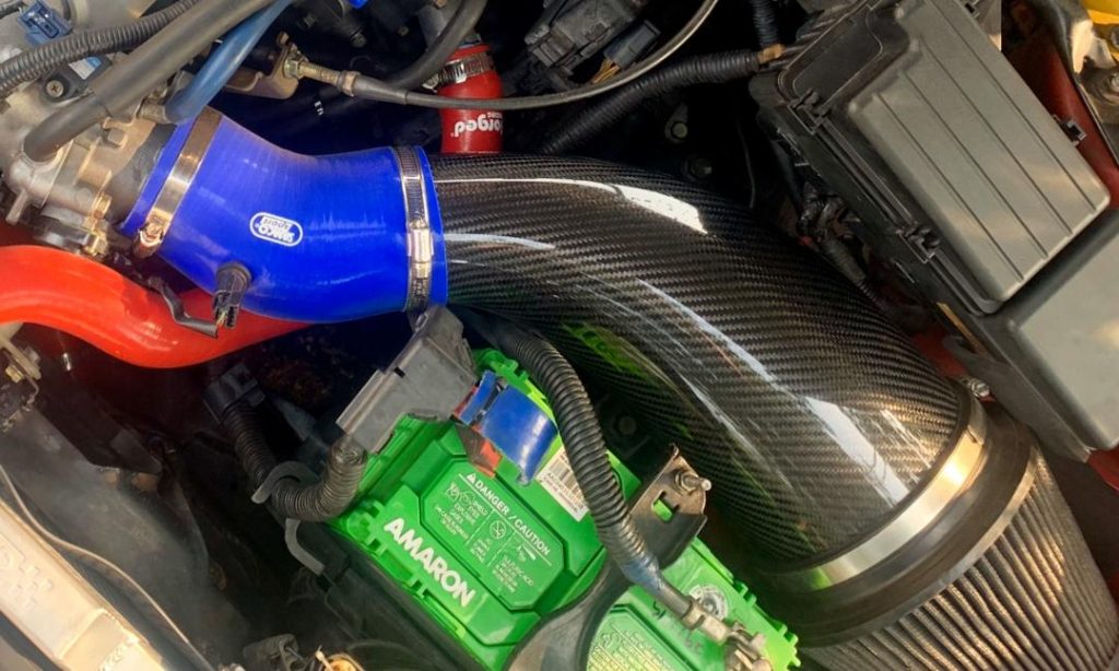 PracWorks Universal 3.25 to 6 inch Carbon Fibre Intake Filter Pipe ...