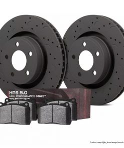 Hawk Brake Kit - HPS 5.0 Pads & Talon Slotted & Drilled Discs Honda Integra Typer DC2