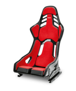 RECARO Podium Alcantara red leather black L