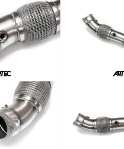 Alternative view of Artec Mitsubishi Evo 10 4B11T 3.5" Cast Dump / Front Pipe - V1