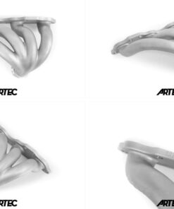 Alternative view of Artec Nissan SR20 Low Mount V-Band Exhaust Manifold