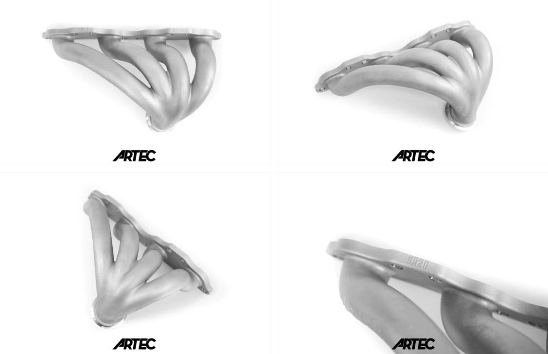 Artec Nissan SR20 Low Mount V-Band Exhaust Manifold - Image 2