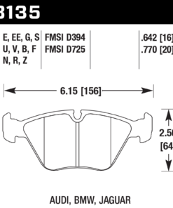 HB135D.760 - Hawk ER-1 Brake Pads; Front