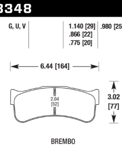 HB348D.980 - Hawk ER-1 Brake Pads;