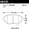 HB431D.606 - Hawk ER-1 Brake Pads; Front