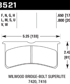 HB521D.800 - Hawk ER-1 Brake Pads;