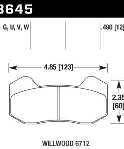 HB645D.490 - Hawk ER-1 Brake Pads;