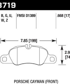 HB719G.668 - Hawk DTC-60 Brake Pads; Front