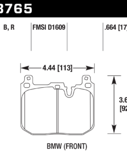 Alternative view of HB765U.664 - Hawk DTC-70 Brake Pads; Front