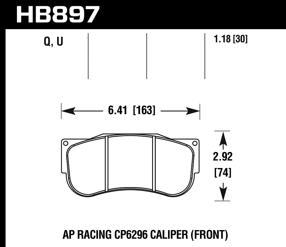 HB897U1.18 - Hawk DTC-70 Brake Pads; - Image 3