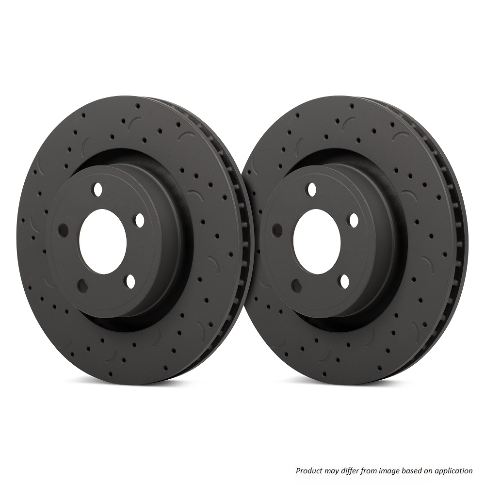 HTC5399 - Hawk Talon Slotted & Drilled Brake Discs; Front