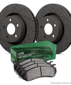 HKC4200.702Y - Hawk Brake Kit - LTS Pads & Talon Slotted & Drilled Discs; Rear