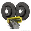 HKC4346.299Z - Hawk Brake Kit - PC Pads & Talon Slotted & Drilled Discs; Front