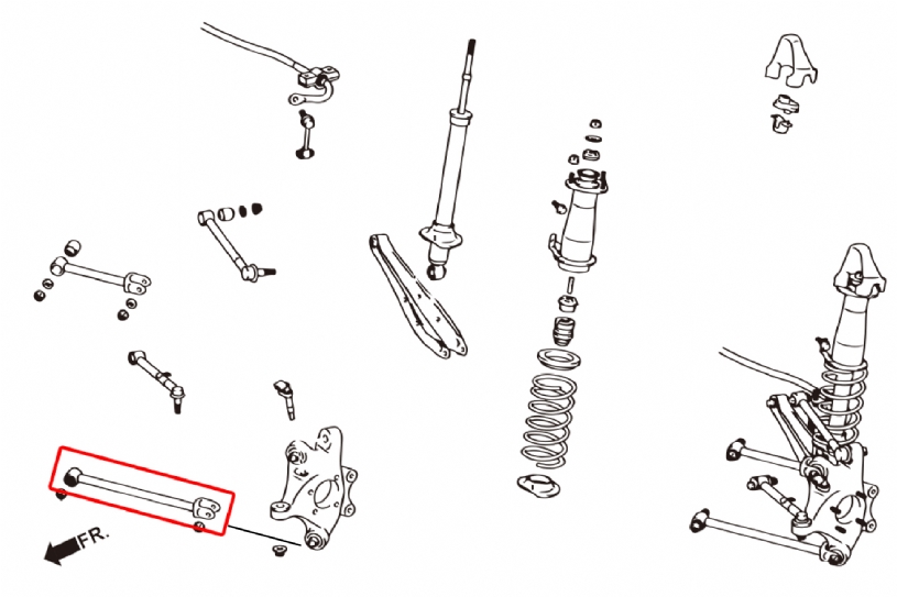 Hardrace 6714 Rear Strut Arm Adjustable Lexus, Toyota - Image 2