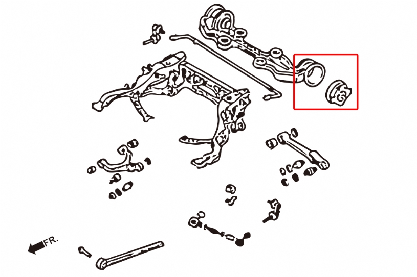 Hardrace 7764 Rear Diff Mount Bushing Mazda RX-7 - Image 2