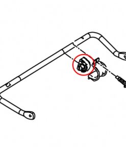 Alternative view of Hardrace 7708 Rear Reinforced Stabilizer Bushing Ford, Mazda, Volvo