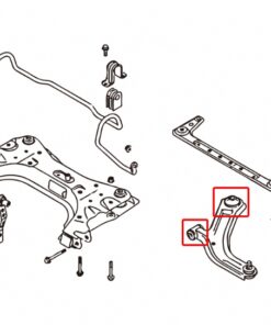 Alternative view of Hardrace 7185 Front Lower Control Arm Bushing Nissan Cube, Livina, Tiida