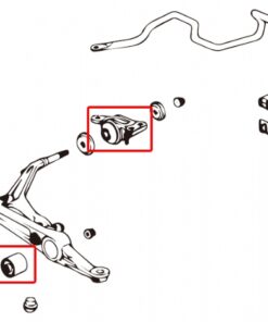 Alternative view of Hardrace Honda Civic 5th  1992-1996  EG. EH. EJ1/2
Honda Integra DC2 1994-2001 Front Lower Arm Bushing Honda Civic. Crx. Integra