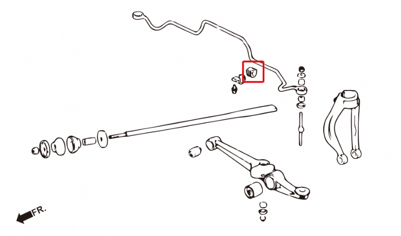 Hardrace Honda Civic 5th 1992-1996 EG. EH. EJ1/2 Front Stabilizer Bushing Honda Integra - Image 2