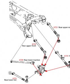 Alternative view of Hardrace 6720 Rear Traction Rod Mazda MX-5 Miata, RX-8