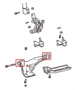 Alternative view of Hardrace 7283 Front Lower Arm Bushing Toyota Tercel