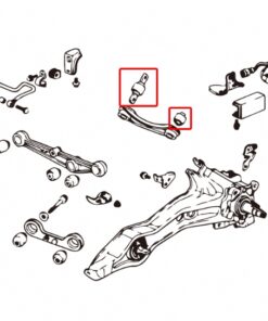 Alternative view of Hardrace Rear Camber Kit Bushings - Honda (6104)