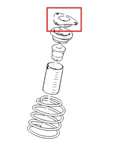 Alternative view of Hardrace 7110 Front Reinforced Strut Mount Ford Focus, Mazda 3