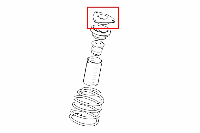 Hardrace 7110 Front Reinforced Strut Mount Ford Focus, Mazda 3 - Image 2