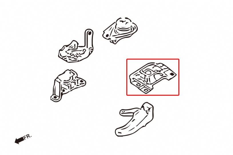 Hardrace 7524 Left Engine Mount Mazda 3, 5 - Image 2