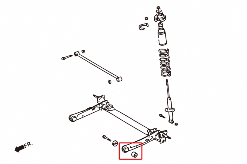 Hardrace 7284 Rear Trailing Arm Bushing Toyota Tercel - Image 2