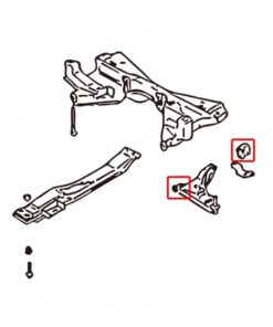 Alternative view of Hardrace 6344 Front Lower Arm Bushing Mitsubishi Lancer mirage