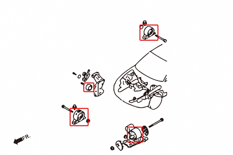 Hardrace 6447 Reinforced Mount Bush Mitsubishi Lancer evolution - Image 2