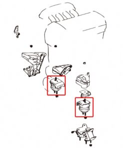Alternative view of Hardrace Harden Engine Mount Lexus IS  Toyota Altezza  Crown  Mark ii